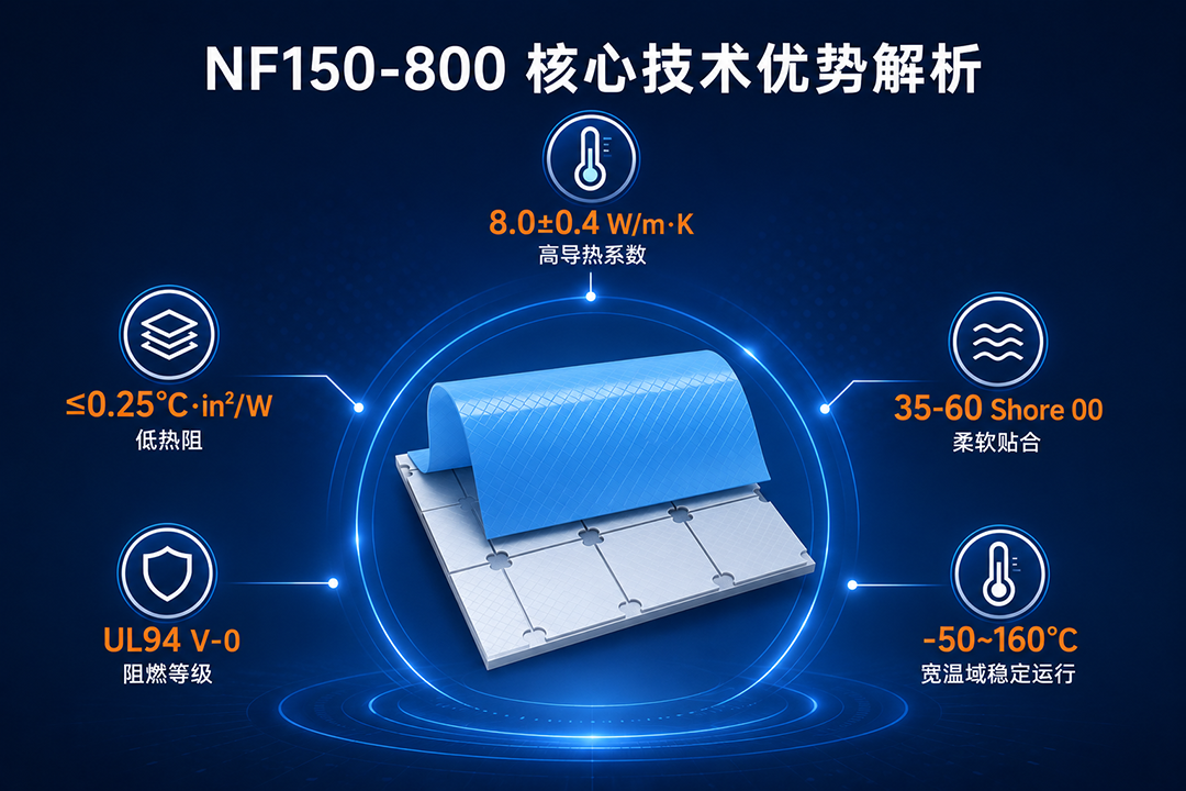 NF150-800导热硅胶片核心技术优势